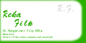 reka filp business card