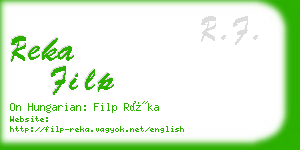 reka filp business card